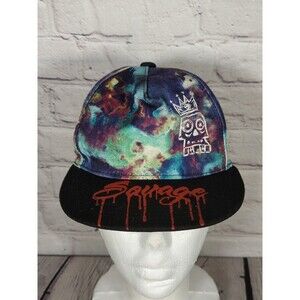 SAVAGE Dad Hat Hip Hop Paint Splatter Snapback Baseball Cap-Black Prime Thread
